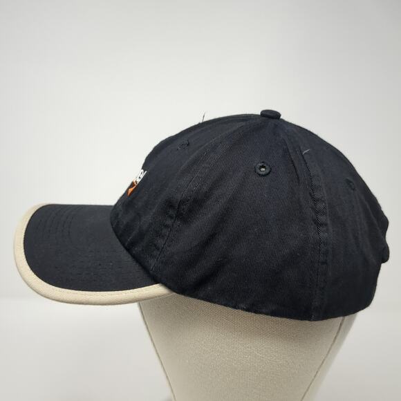 Budget Slideback Baseball Cap Black One Size Adjustable Embroidered Toppers - Picture 3 of 9